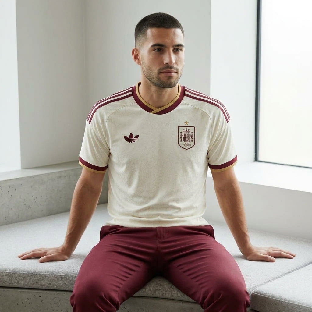 Spain White Away Jersey