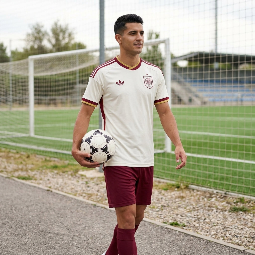 Spain White Away Jersey