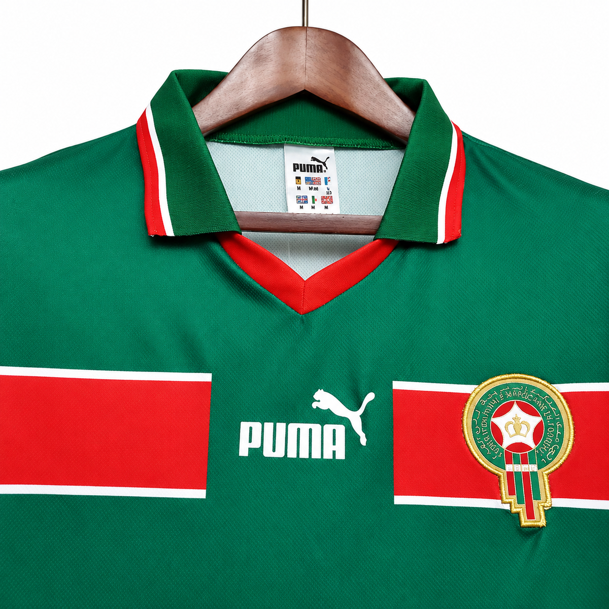 Morocco Retro Jersey 1998 – Green Edition 🇲🇦💚